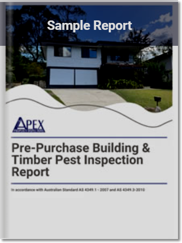 APEX Building Inspections Sample Report Cover